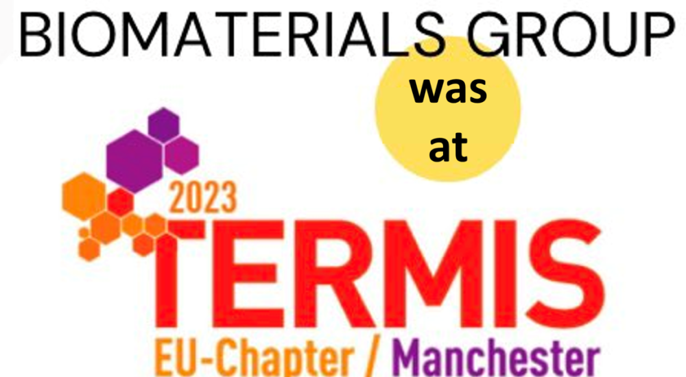 Biomaterials Group At TERMIS-EU 2023